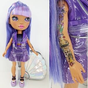 MGA💋15" Rainbow Surprise Poopsie Purple Hair Tattood 2019 Doll